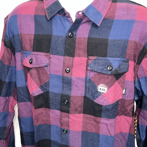 NWT MENS VANS BOX FLANNEL SHIRT SIZE XXL - Picture 4 of 11